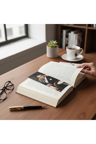 Atatürk 4'lü Kitap Ayracı Kalın Geniş Kesim 350 Gr Hediyelik No:3