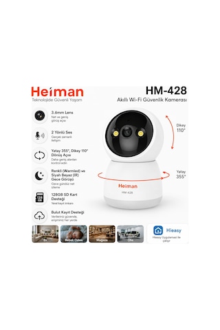 Hm-428 Wifi Gece Görüşlü Speed Dome Ip Ptz Akıllı Bebek Bakıcı Ka