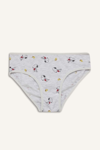 Defacto Snoopy Baskılı Penye 3lü Slip Külot Kız Çocuk H0183a826spwt34 Beyaz-wt34