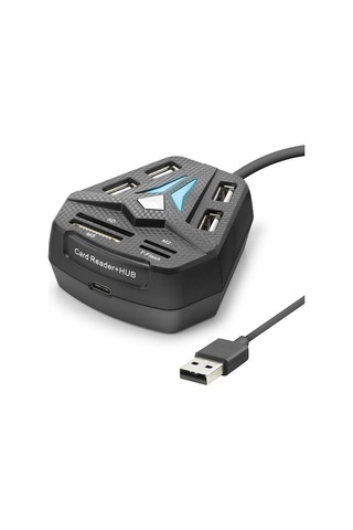 Usb Hub Kart Okuyucu 8 Port Siyah A068b Evimdeyokyok