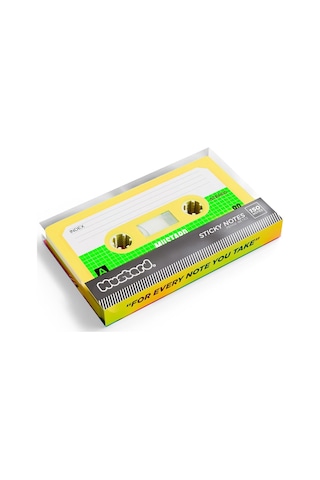 Mustard Kaset Sticky Not Kağıdı