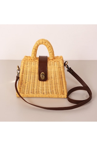 Mylamp Mybag Sun Rattan Çanta 25x13x29 Cm Large Bej
