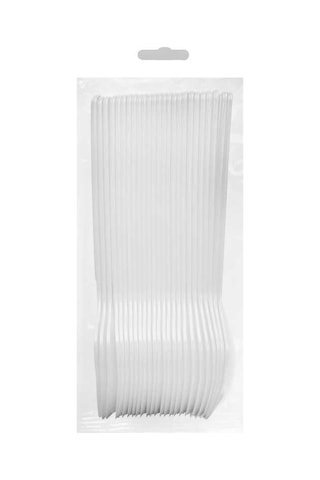 Beyaz Plastik Kaşık 25 Li