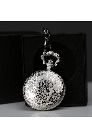 Özel Kutulu Gümüş Köstekli Saat Alk4686