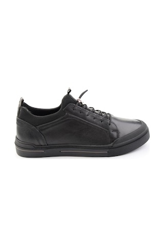 Bambi Siyah Hakiki Deri Erkek Sneaker E01585504143
