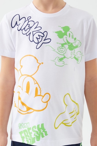 Mıckey Mouse Erkek Çocuk Bermuda Takım Beyaz