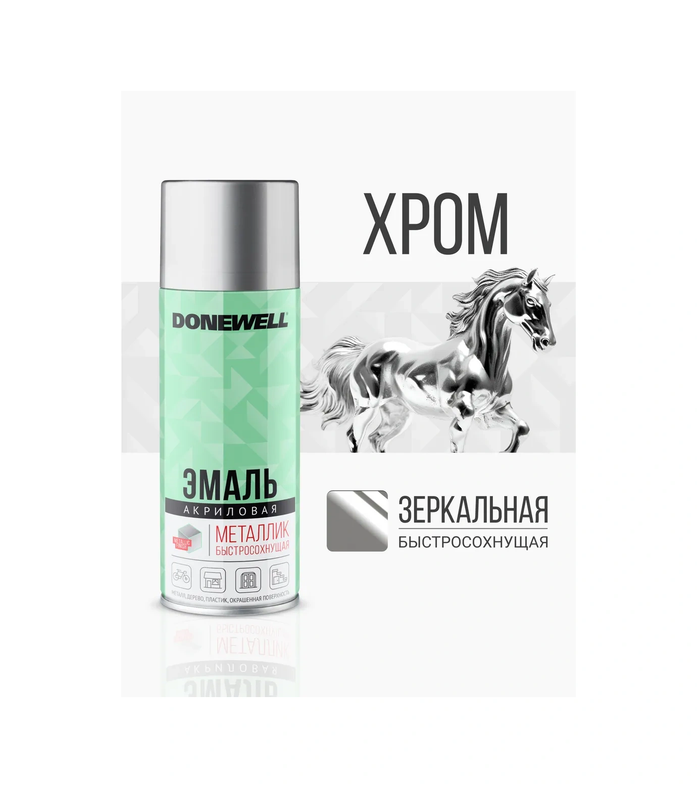 Donewell Spray Kutuda Evrensel Krom Ayna Metalik Boya 421570263