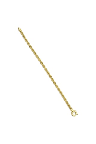 14 Ayar Altın Burgu Halat Bileklik 4.40 Mm Beyaz Altın 86933332