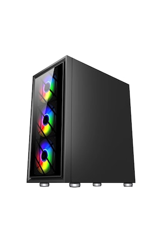 1st Player Ar7-g Siyah 750w 80+ Sılver Atx 3.1 Argb 4x12cm Fan Temperli Cam Usb 3.0 Atx Kasa