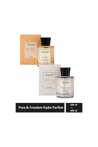 Pure & Freedom 2'li Set Kadın Edp Parfüm 100ml + 100 Ml Çiçeksi