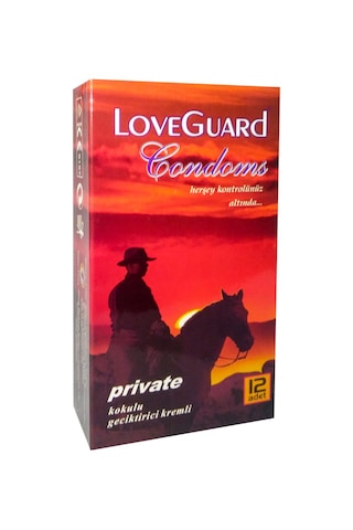 Love Guard Private Kokulu Kremli Prezervatif 12'li