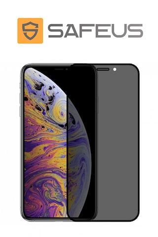 Safeus Tam Kaplayan Hayalet Parmak İzi Bırakmayan Safir Ekran Koruyucu Cam , Apple Uyumlu iPhone Xs İle