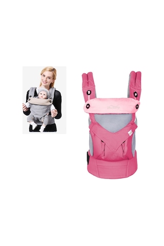 Dört Mevsim Çok Fonksiyonlu Bebek Taşıyıcı Nefes Alabilen Sevimli Pembe Pembe