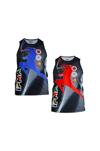 Dragondo 4578 Ifma Muay Thai Atlet Muay Thai Maç Atleti Mavi