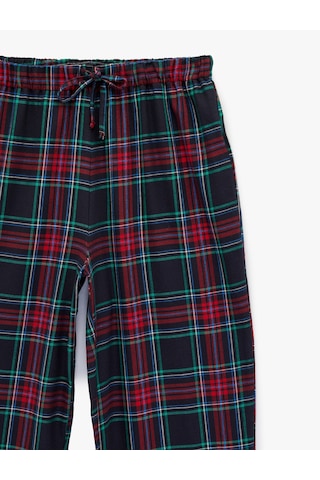 Koton Pamuklu Cepli Ekoseli Pijama Altı Lacivert Ekose 6wlk50053mw Lacivert Ekoseli
