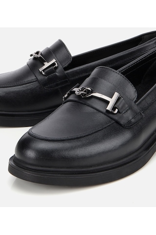 Hotiç Kadın Deri Siyah Tokalı Klasik Loafer 01ayh314390a100 01ayh314390a100 Siyah