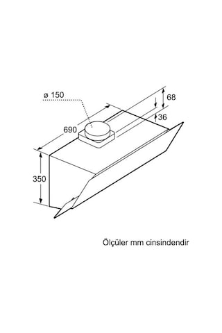 Siemens LC95KA270T Duvar Tipi 90 CM Davlumbaz