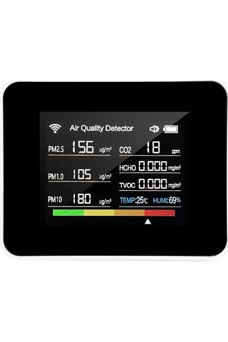 Ebitda Tuya Wi-fi Hava Kalitesi Ölçer 13'ü 1 Arada Beyaz Beyaz