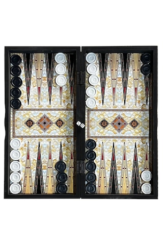 Marble Mermer Desenli Kaplama Tavla Orta Boy 44 X 44 Cm