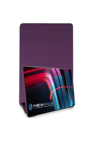Newface Apple iPad Uyumlu Pro 11 2021 Kılıf Tablet Smart Kılıf - Mor Arka Kapak
