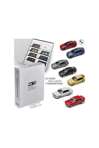 1/64 Minichamps Bmw Collector Edition 50 Years Bmw 3 Series - İncluding 7 Models