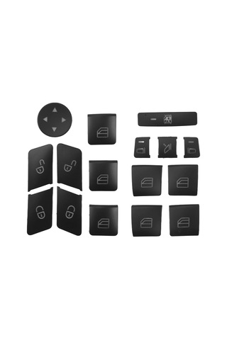 16 Adet Araba Kapı Koltuğu Hafıza Kilidi Pencere Camı Kaldırma Düğmesi Kapağı