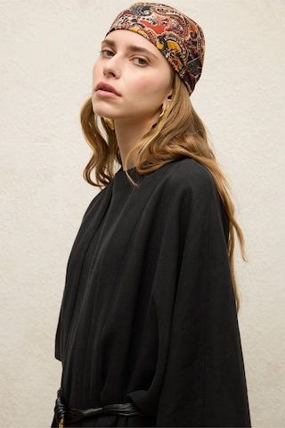 Manuka Desenli Pamuklu Fular Paısley Çok Renkli