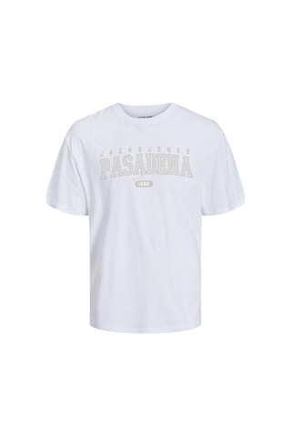 Jack & jones Jjcory Tee Ss Crew Neck 12247773 Beyaz 001