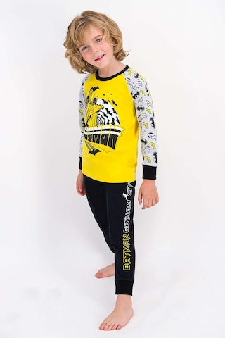 Batman Lisanslı Mimoza Erkek Çocuk Pijama Takımı 5274-24932 Sarı