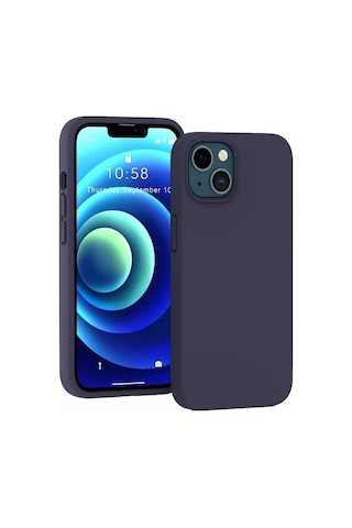 Smcaseİphone Uyumlu 13 Kılıf Liquid Lansman Wiriless Destekli Silikon Kırmızı