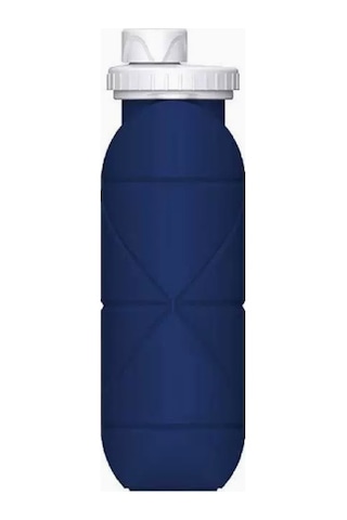 Silikon Katlanır Seyahat Bardak Lacivert