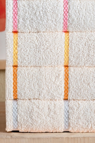 6 Lı Premium, Bohem, Renkli, Püsküllü Ve Çizgili Havlu Seti Mutfak & El Yüz 30x50 Cm Çok Renkli