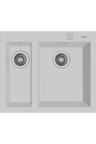 Teka Forsquare 590 Tg Çift Hazneli Tegranite+ Eviye - Arctic White - 115260023