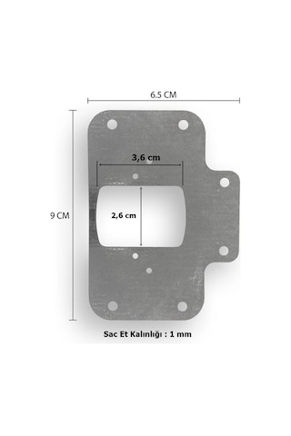 6 Adet Dolap Menteşe Tamir Sacı Seti