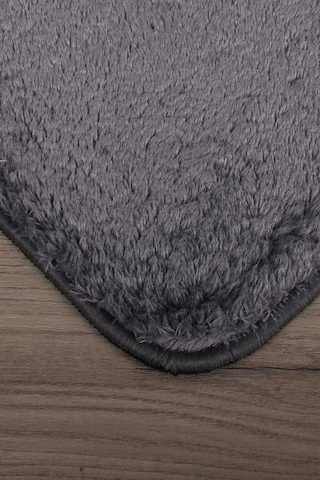 Relax Antrasit Köşeli 60x100 + 50x60 Cm 2'li Pufidik Banyo Paspas Antrasit