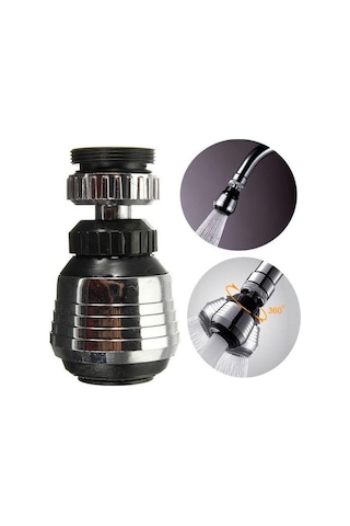 Tasarruflu 2 Fonksiyonlu Musluk Başlığı Yağmurlama Perlatörlü Dönebilir Oynar Mutfak Lavabo Musluğu