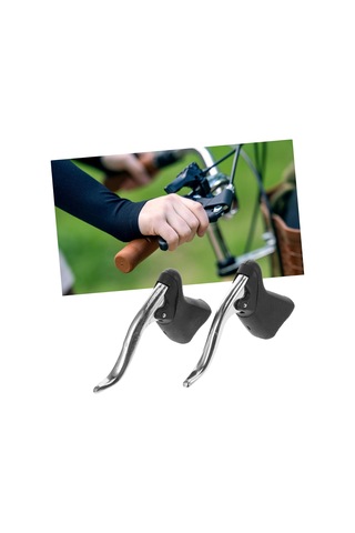 2pcs Bisiklet Fren Kolu Bisiklet Tutamaklar Gidon Fren Kolu Kavrama Yol Bisiklet Fren Kolları Acid Yeşili