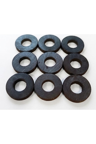 17 Mm Güçlü Delikli Yuvarlak Mıknatıs - 50'li Paket - Magnet Ve El Yapımı Ürünler İçin Hobi Mıknatısı