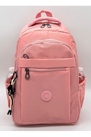 2300 Günlük Sırt Çantası Suya Dayanıklı Kumaş Unisex Okul Çantası Pudra Pudra Pembe