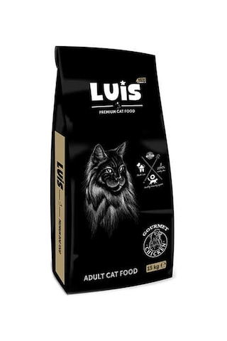Luis Renkli Taneli Tavuklu Kedi Maması 15 Kg