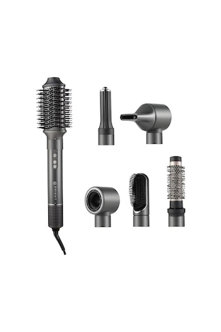 Bright Elegance BE-5117 6 in 1 Hava Üflemeli BLDC İyonizer Saç Şekillendirici Set Antrasit