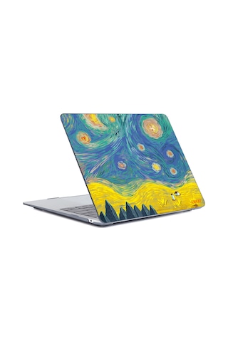 Macbook Pro 13" A2251/A2289/A2338 Desenli Koruyucu Laptop Kılıfı Alan