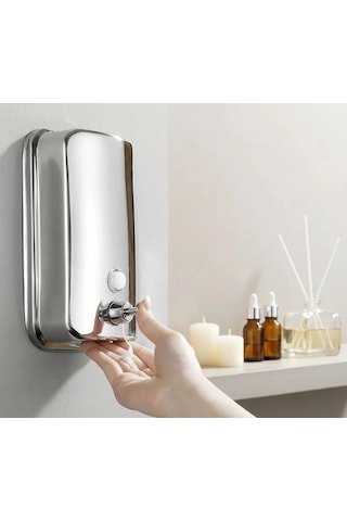 Sabunluk Sıvı Sabunluk Duvara Montaj 800 Ml Ss304 Paslanmaz Çelik Renk Krom