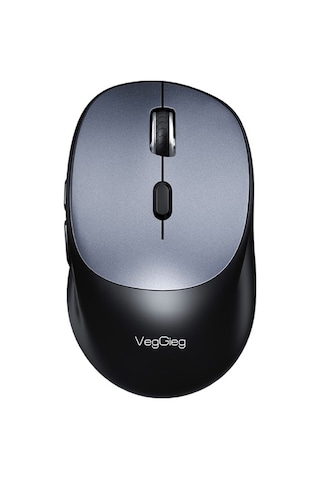 Veggieg VG-G880 Dual-mode Bluetooth 5.3 Ve 2.4ghz 3600dpı Optik Kablosuz Mouse Gri