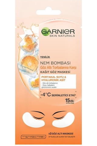 Garnier Nem Bombası Göz Altı Torbalarına Karşı Kağıt Göz Maskesi