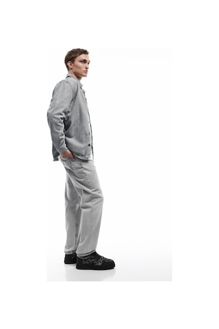 Koton Pamuklu Normal Bel Vintage Straight Fit Jean Pantolon Gri 6wam40060nd Gri