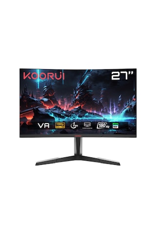 Koorui 27E6CA 27" 1 MS 180 Hz Full HD Curved VA LED Monitör