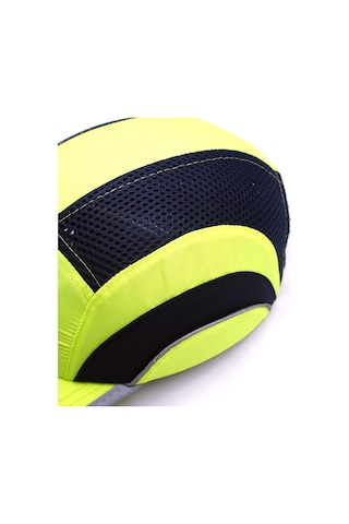 Darbe Emici Şapka Baret Kep Sarı - Reflektörlü 7002