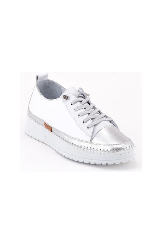 Venüs 26150001y Kadın Hakiki Deri Parçalı Lastikli Comfort Sneaker Ayakkabı Beyaz