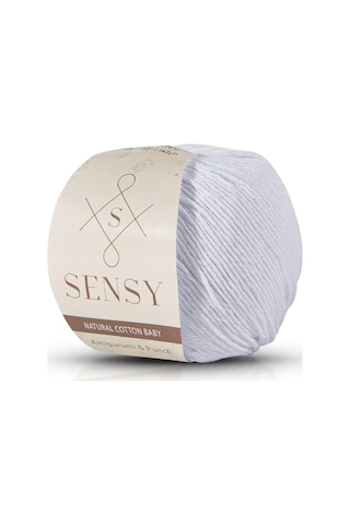 Sensy Premium Amigurumi Ipi Punch Panç Baby Soft Cotton 50 Gr Örgü Ip Beyaz